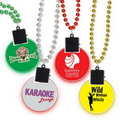 33" Light-up Medallion Beads w/ a 4-Color Process Decal on the Medallion